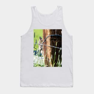 Peekaboo Great Horned Owl Tank Top